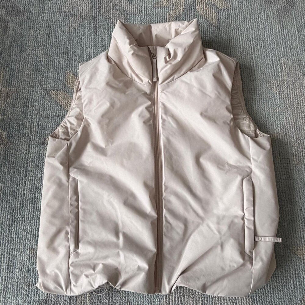 MUJI Woman Vest Size S Beige Cream Barely Used